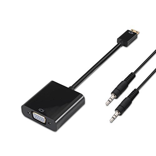 CONVERSOR HDMI SVGA + AUD HDMI / M-SVGA / H + 3.5 / H NEGRO 10CM GEMBIRD