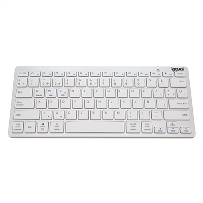 iggual Teclado Bluetooth Slim TKL-BK plata
