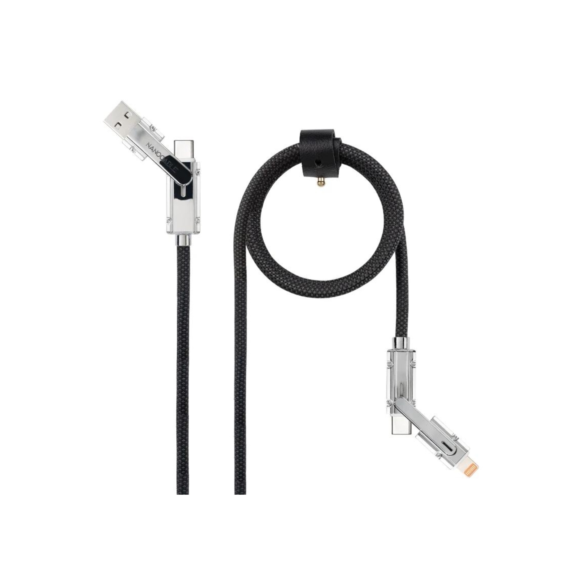 Nanocable Cable USB-C+USB-A/M LIGHTNING+USB-C/M 1M