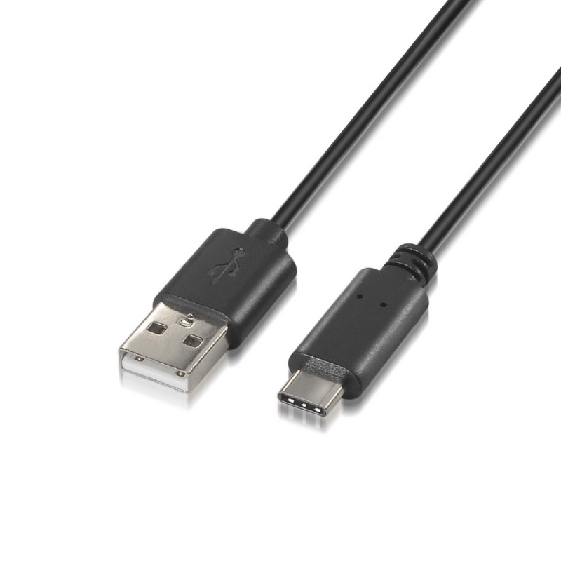 CABLE USB(A)M 2.0 A USB TIPO C M AISENS 2M NEGRO