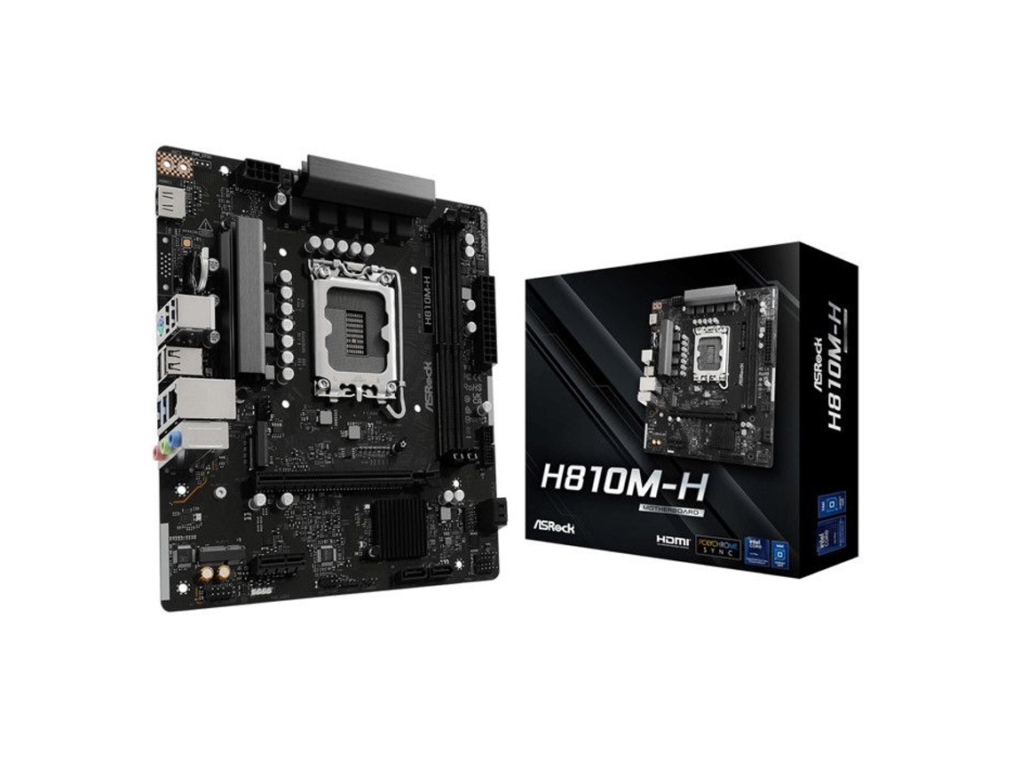 Placa Base 1851 ASROCK H810M-H DDR5 PCI4.0 LAN GIGABITE MATX
