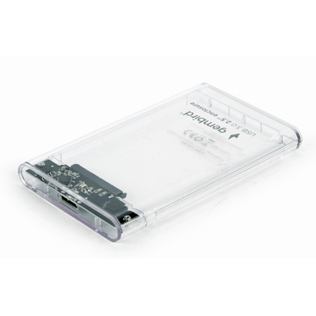 GEMBIRD Carcasa Externa 2.5" USB 3.2 Transparente para Disco Duro