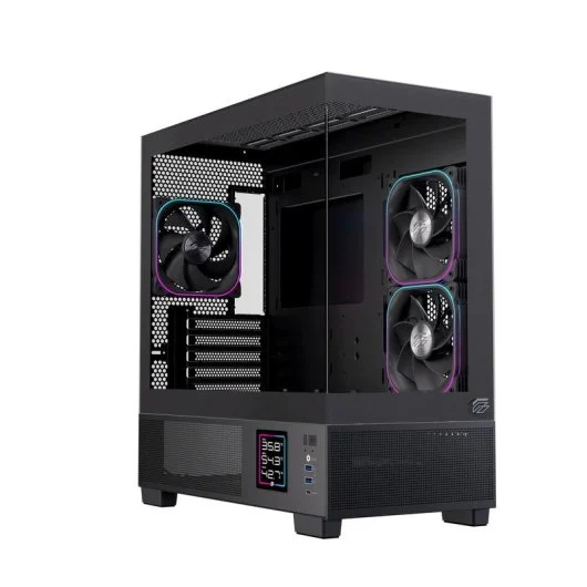 CAJA ATX SEMITORRE EINAREX SM501D RGB NEGRA EXCS-SM-51DR-B