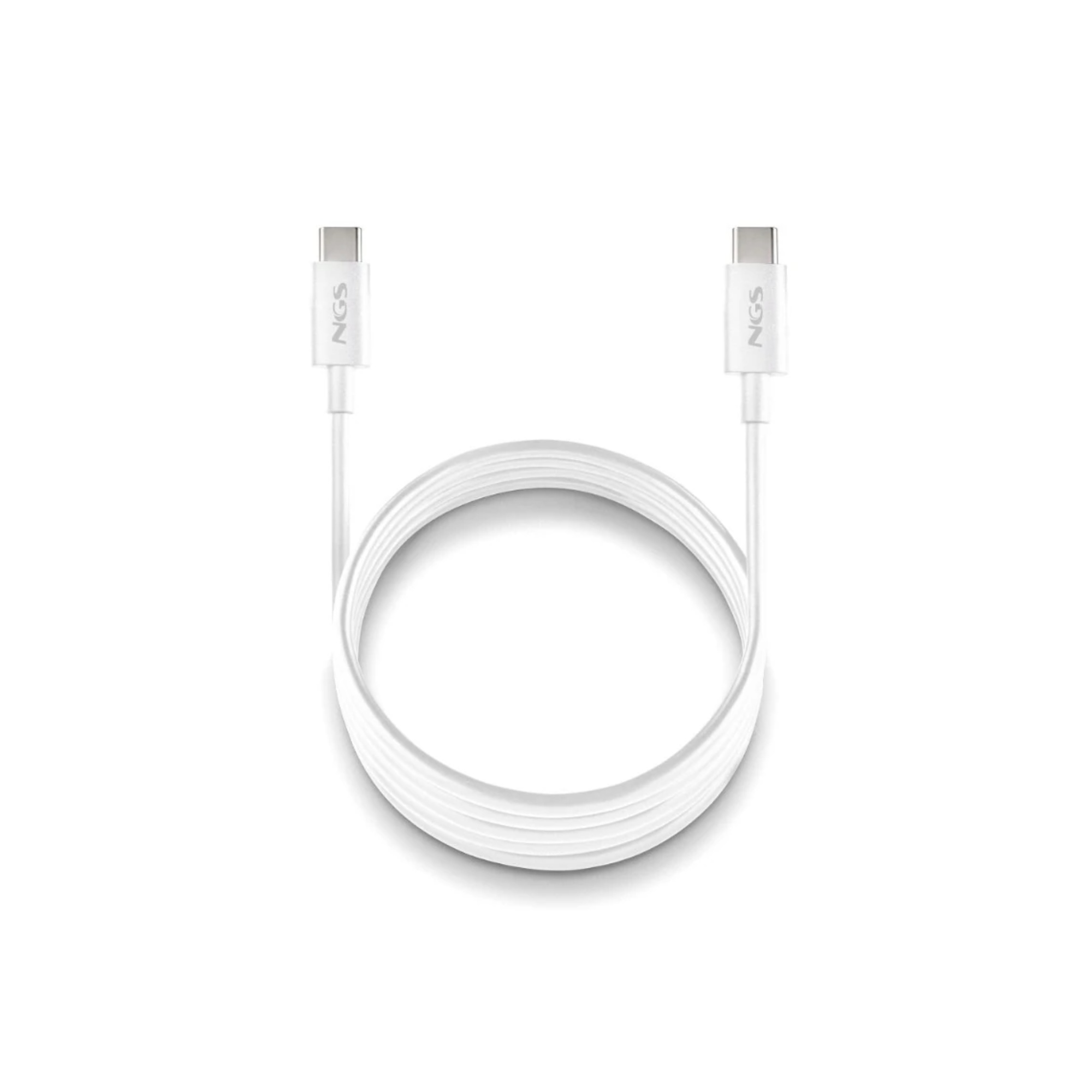 NGS CABLE CARGA RAPIDA USB-C A USB-C 1M BLANCO