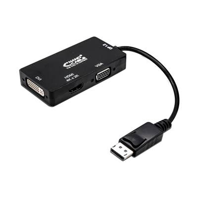 CONVERSOR DISPLAYPORT A VGA / DVI / HDMI, 3 EN 1,