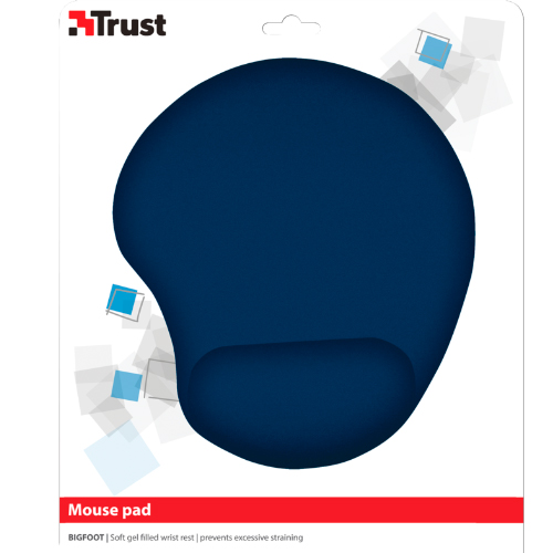 ALFOMBRILLA TRUST BIGFOOT GEL - BASE ANTIDESLIZANTE - SUPERFICIE DE MICROFIBRA COLOR AZUL  20426