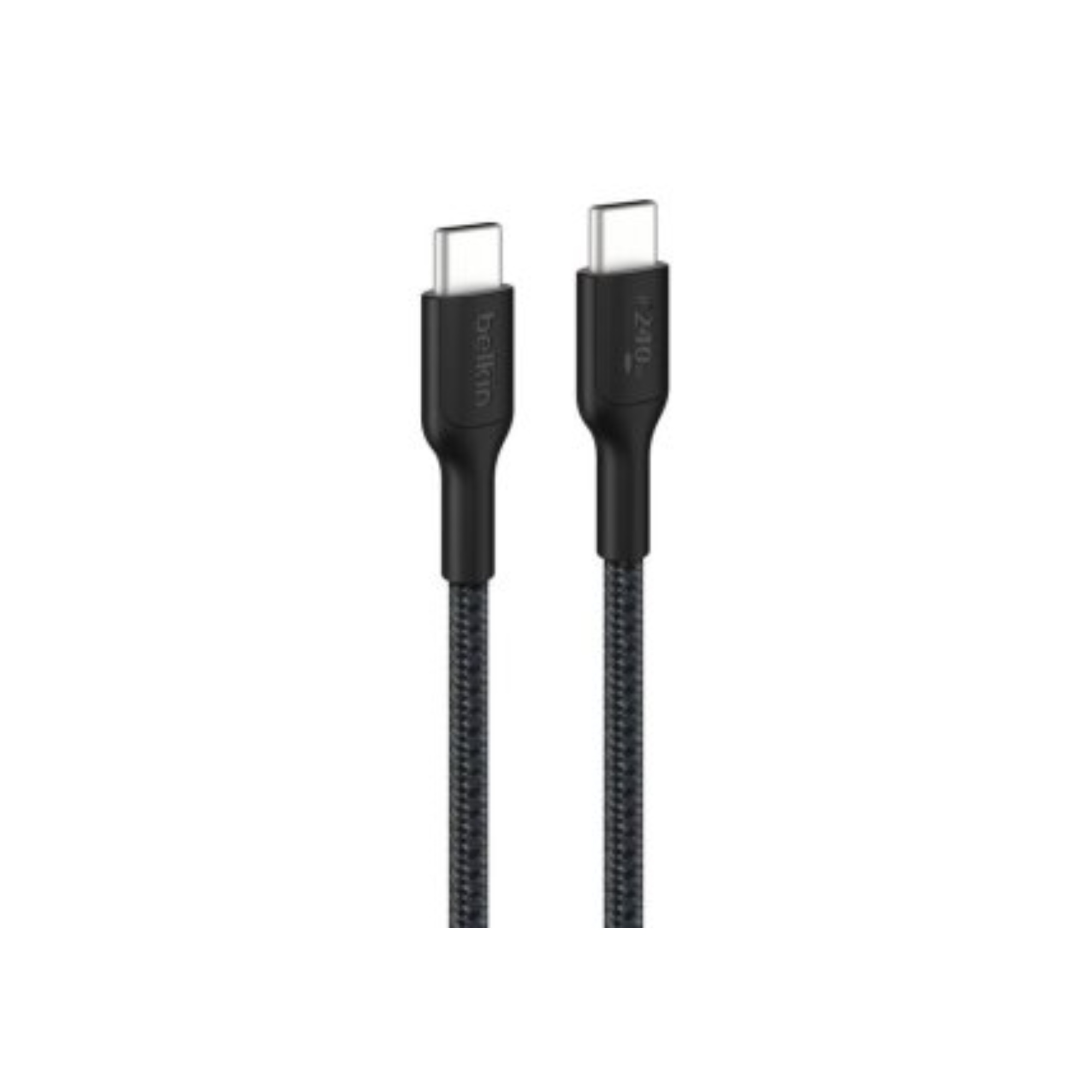 CABLE USB-C A USB-C 2M BELKIN 240W TRENZADO COLOR NEGRO