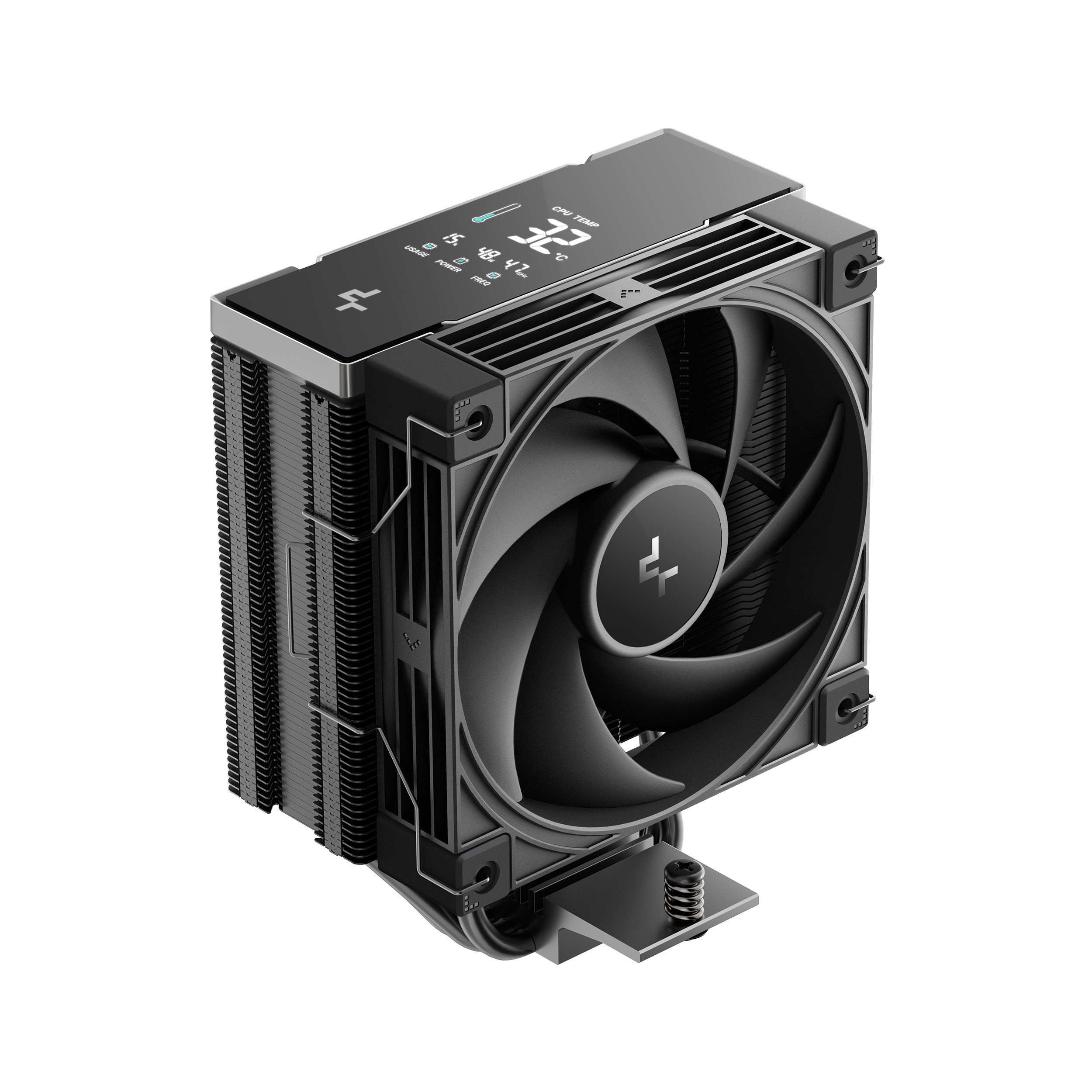 REFRIGERADOR CPU MULTIZOCALO DEEPCOOL AK400 G2 DIGITAL NYX SIMPLE NEGRO