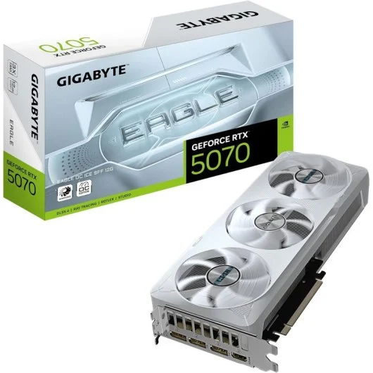 Tarjeta Gráfica Gigabyte GeForce RTX 5070 EAGLE OC ICE SFF 12GB GDDR7