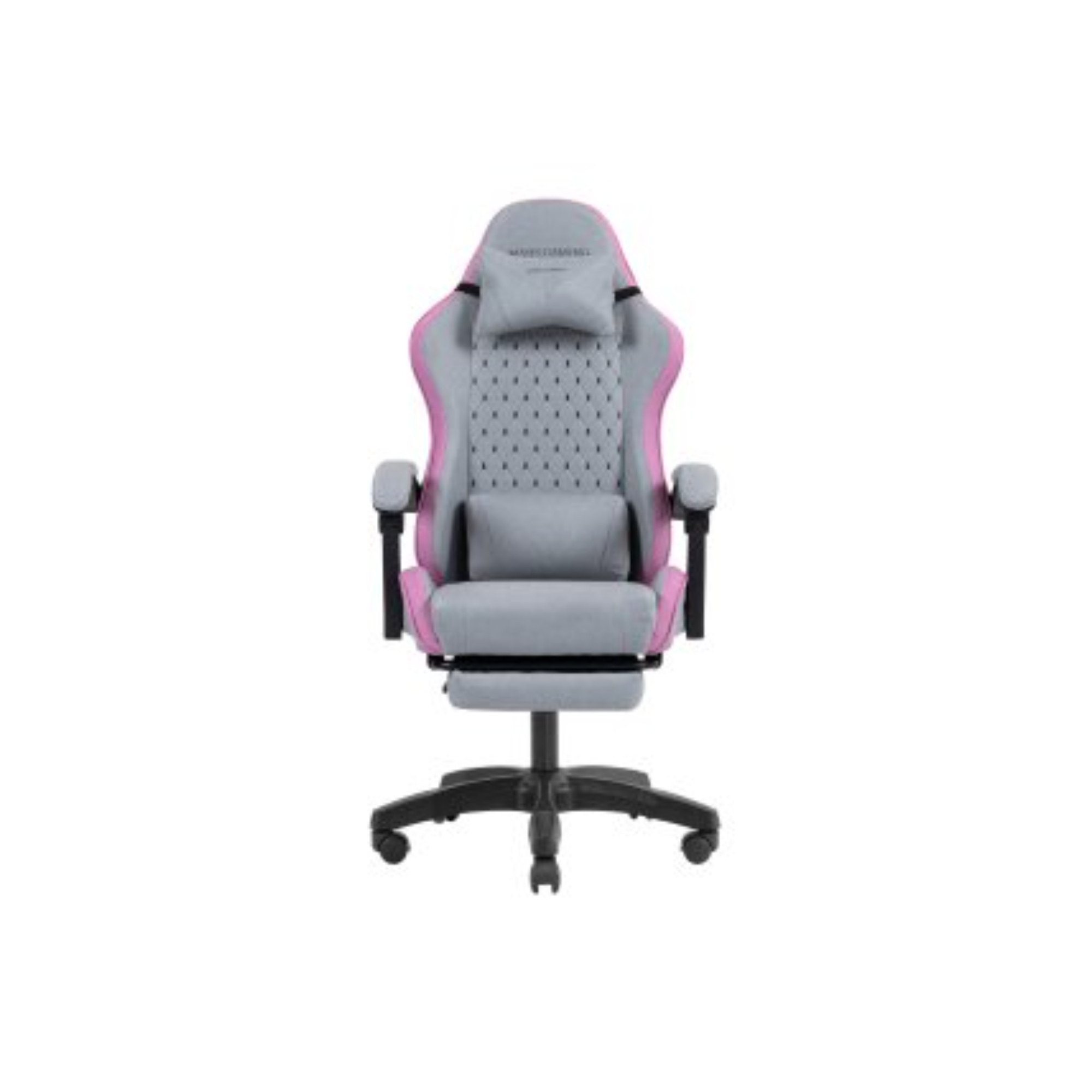 Silla gamer Mars Gaming MGCXFSPK reclinable con reposapiés rosa y plata
