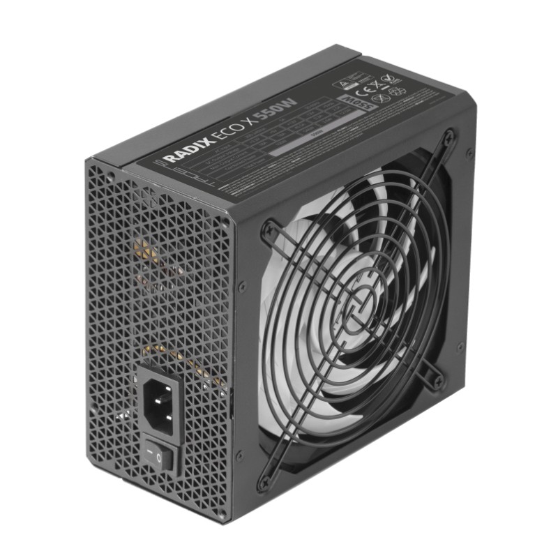Fuente De Alimentacion Tacens Radix Eco X 550w Apfc 87 % Eficiencia Vent 140mm 10db Haswell