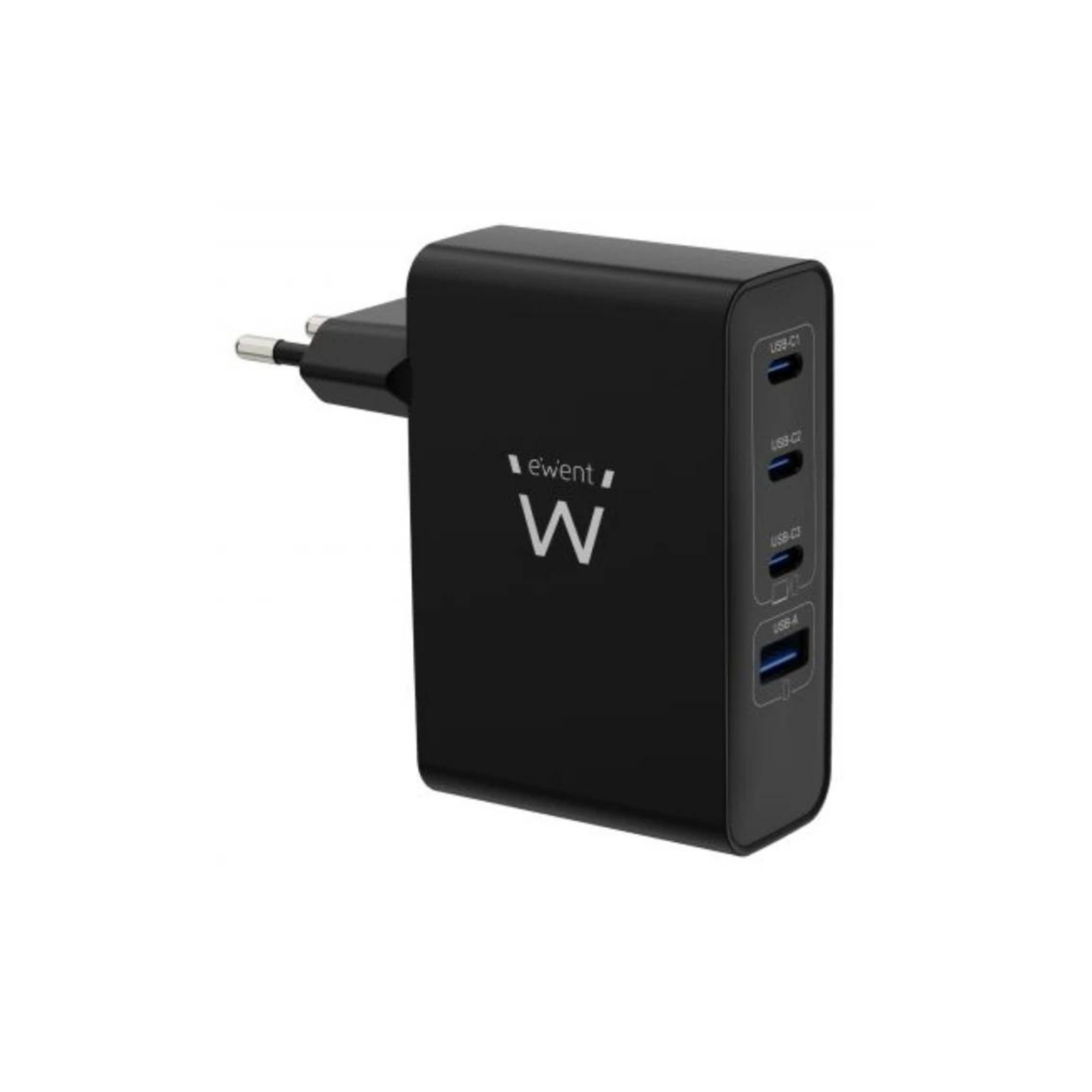 CARGADOR USB DE PARED EWENT EW1336 3USB-C/1USB-A 100W NEGRO