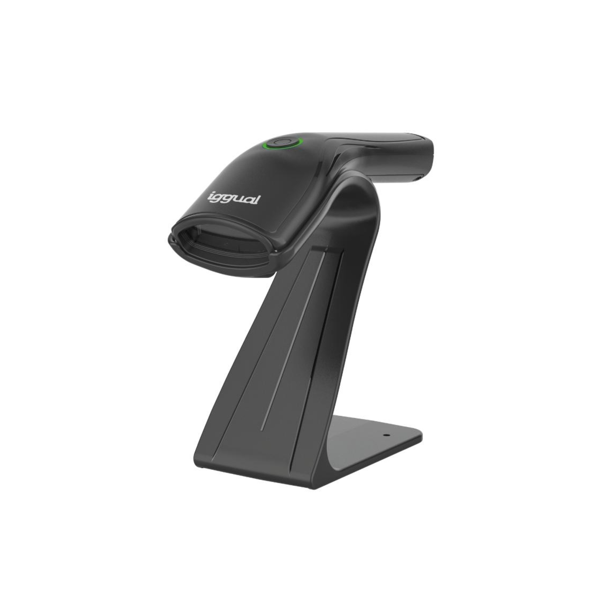 iggual Lector código barras 2D USB botón soporte