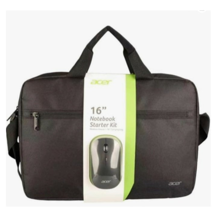 MALETIN DE PORTATIL 15.6" ACER CARRY BAG COMPARTIMENTO ACOLCHADO BOLSILLO INTERIOR NEGRO + RATON AAK