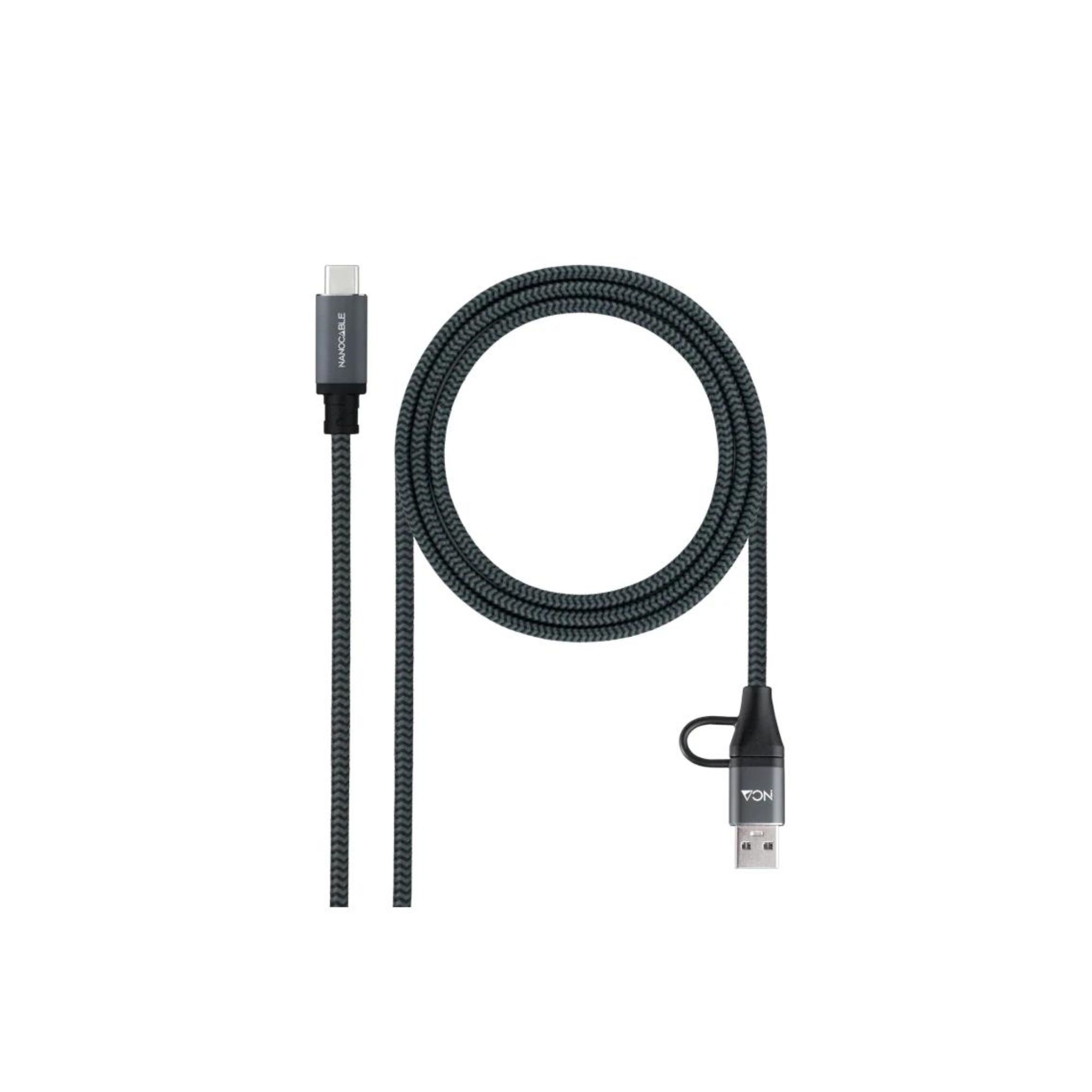 Nanocable Cable USB3.2 100W USB-C+A/USB-C 3 M