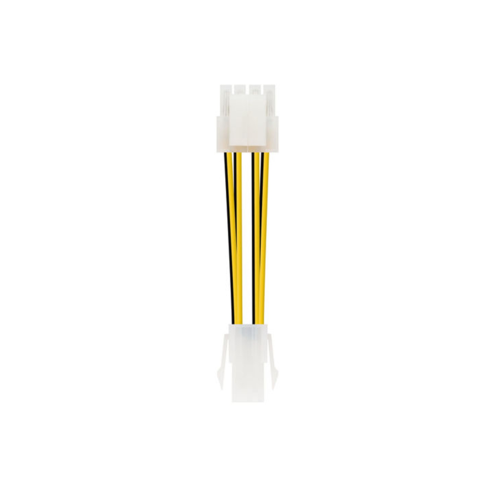 Nanocable Cable Alimentación 4PIN/H-4+4PIN/M, 15 cm