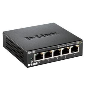SWITCH D-LINK  5P 10/100/1000 METAL SOHO DGS-105