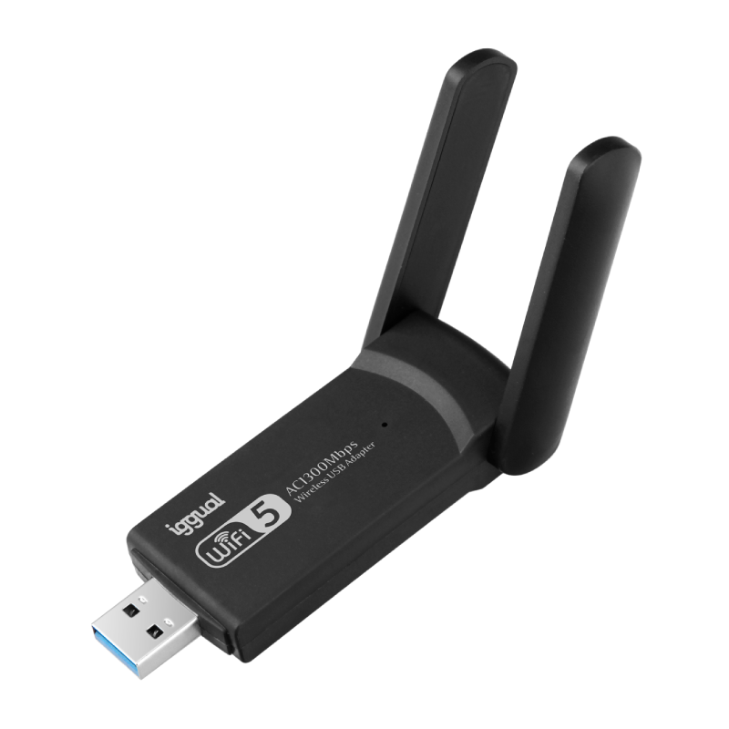 iggual Adaptador USB Wifi 1300 Mbps dual 2.4G/5G