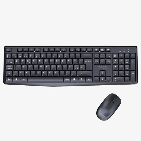 APPROX Teclado+raton inalamb X420B 1000DPI Negro