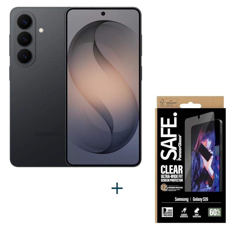 Samsung Galaxy S26 5G 256GB EE Negro con Funda Protec SAFE