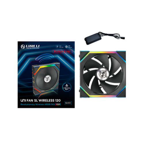 VENTILADOR 120X120 LIAN LI UNIFAN SL WIRELESS BK REVERSE