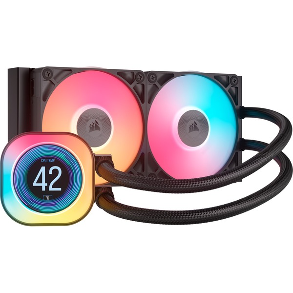 REFRIGERADOR LIQUIDO CPU CORSAIR ICUELINK TITAN240RX LCD AIO BLACK CW-9061022-WW