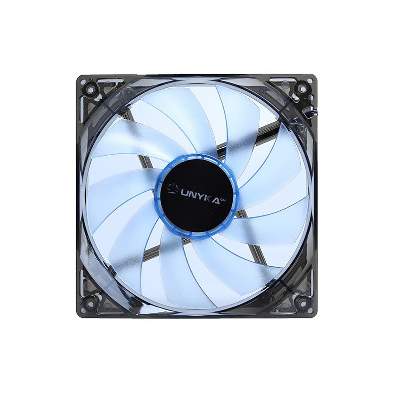 VENTILADOR CAJA ADICIONAL 12X12 UNYKA LED AZUL GAMING 51791