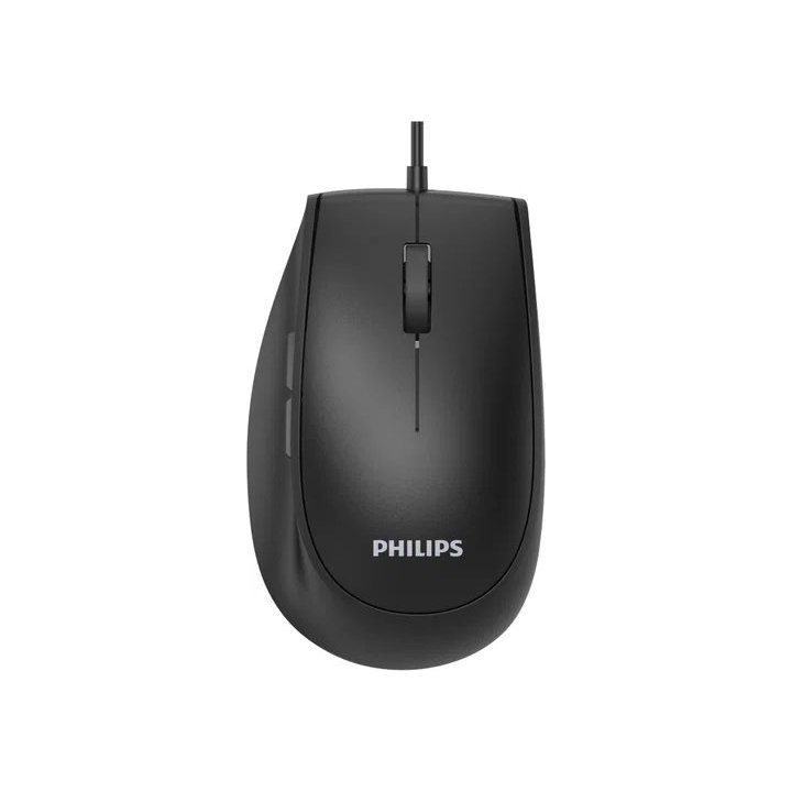 Mouse Philips SPK7327G óptico 1200 DPI 5 botones diseño silencioso gris