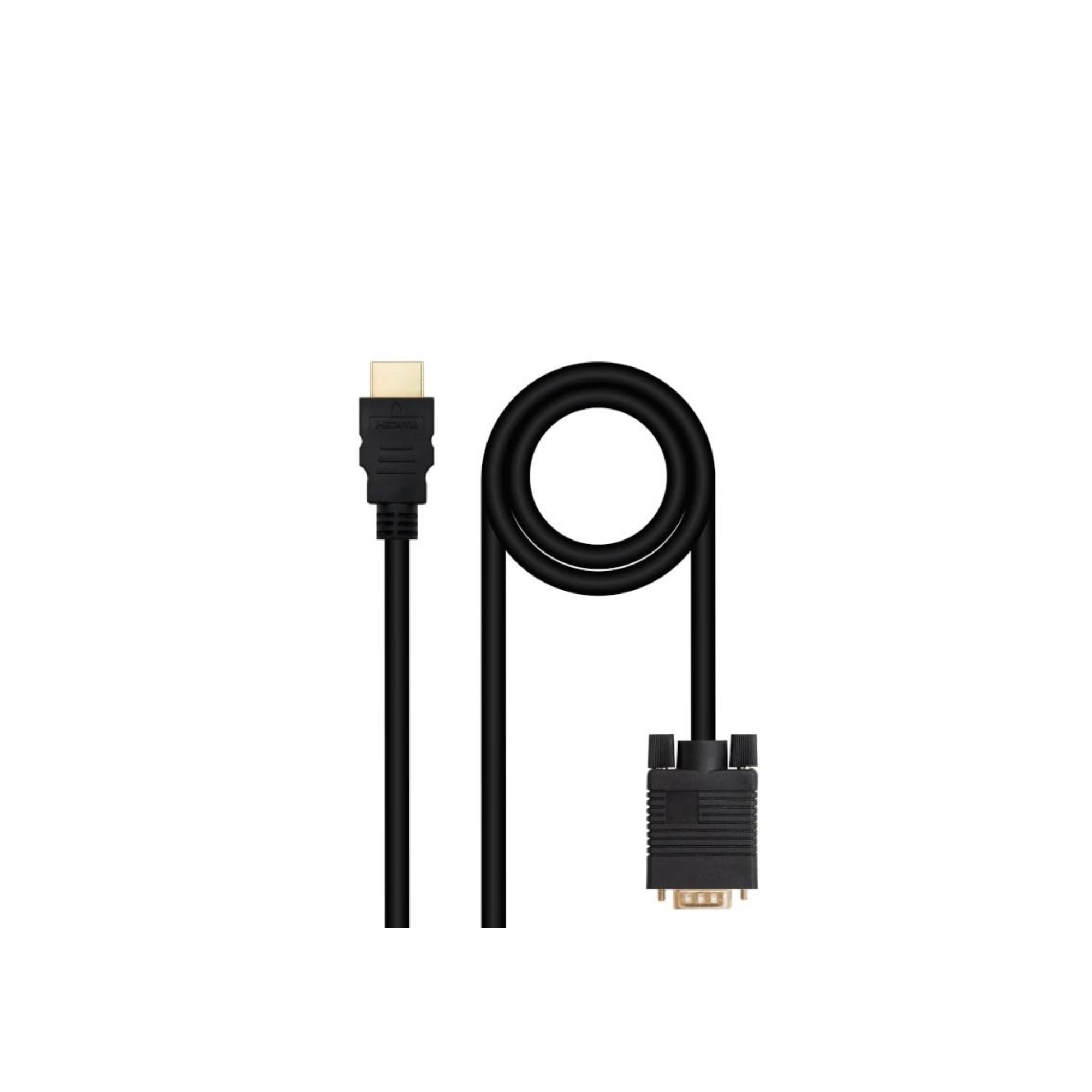 Nanocable Conversor HDMI a VGA M-M, 1.8 m Negro