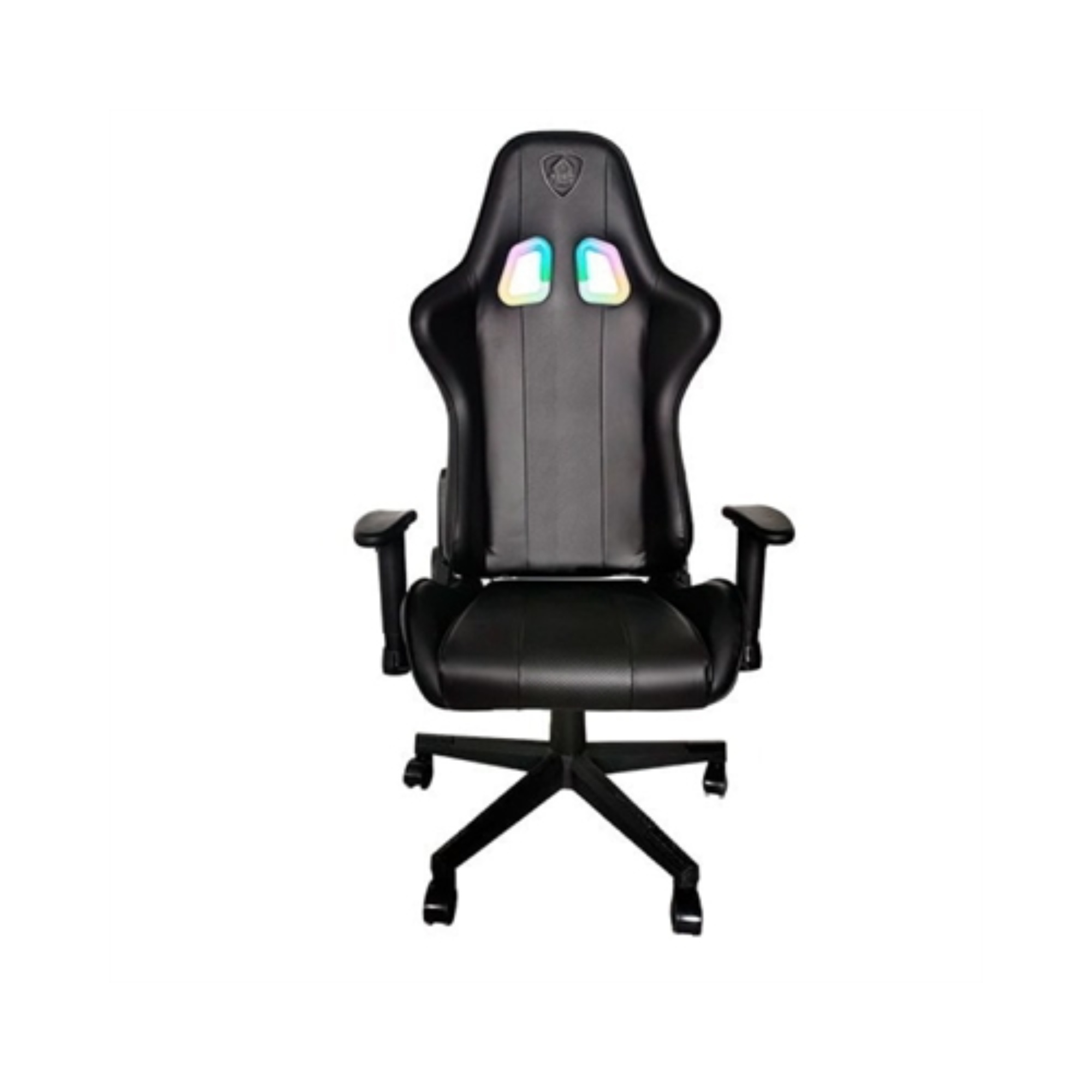 Silla gamer KEEP OUT XSRGB-Racing negra con iluminación RGB y reposabrazos 2D