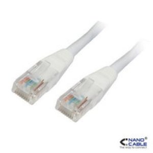 CABLE RED LATIGUILLO RJ45 CAT.6 UTP AWG24 BLANCO 1.0 M NANOCABLE 10.20.0401-W