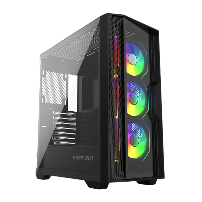 Keep Out Caja M-Atx KO XC-500 ARGB USB3 BlackGlass