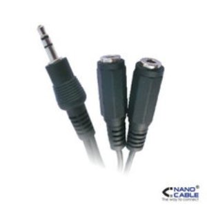CABLE AUDIO ESTEREO 2x3.5/H-3.5/M 15 CM NANOCABLE 10.24.1200