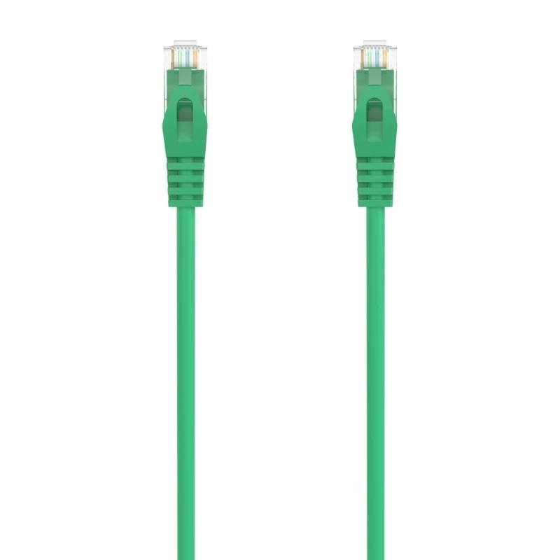 Aisens Latiguillo RJ45 LSZH CAT.6A UTP verde 3.0m