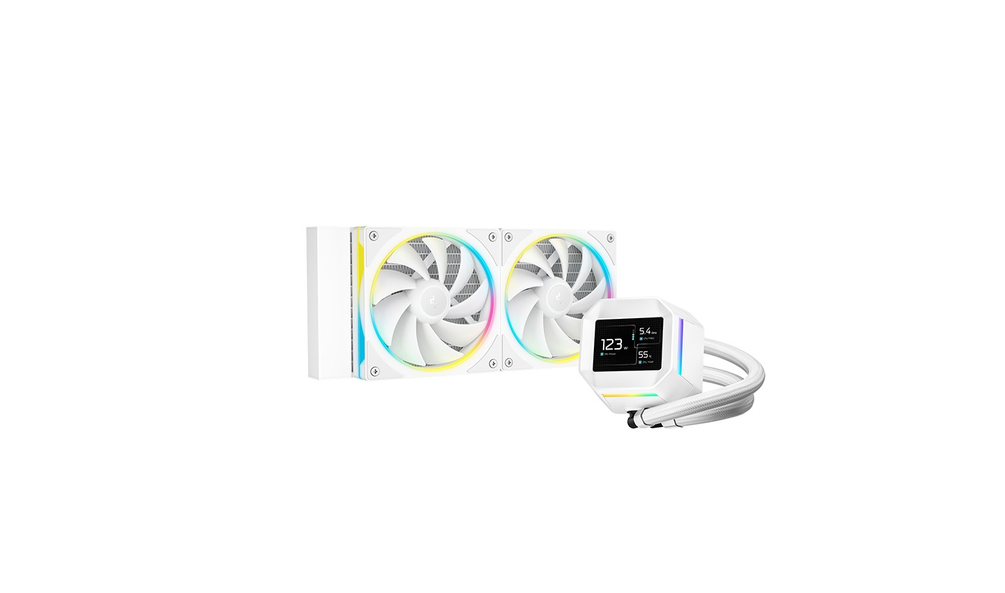 REFRIGERADOR LIQUIDO CPU DEEPCOOL LM240 WH LED RGB R-LM240-WHDMMC-1