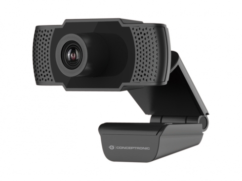 WEBCAM FHD CONCEPTRONIC AMDIS 1080P USB   3.6MM 30 FPS ANGULO VISION 90º MICROFONO INTEGRADO
