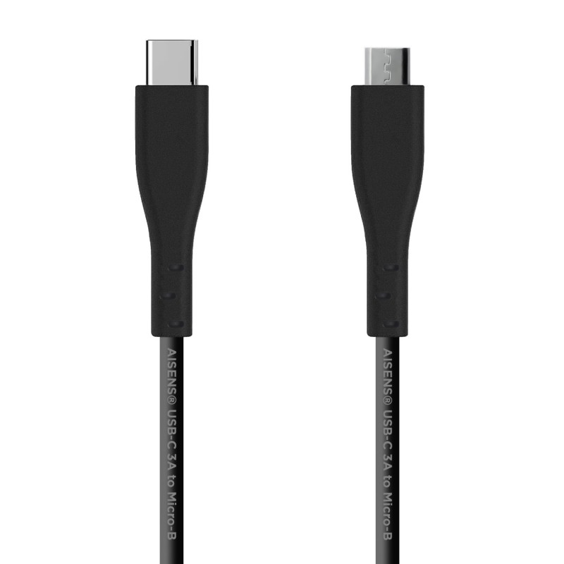 CABLE USB C A Micro-USB B AISENS NEGRO 1m A107-0349
