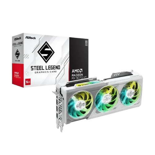 Tarjeta gráfica ASROCK RX 9070 XT 16GB Steel Legend ARGB