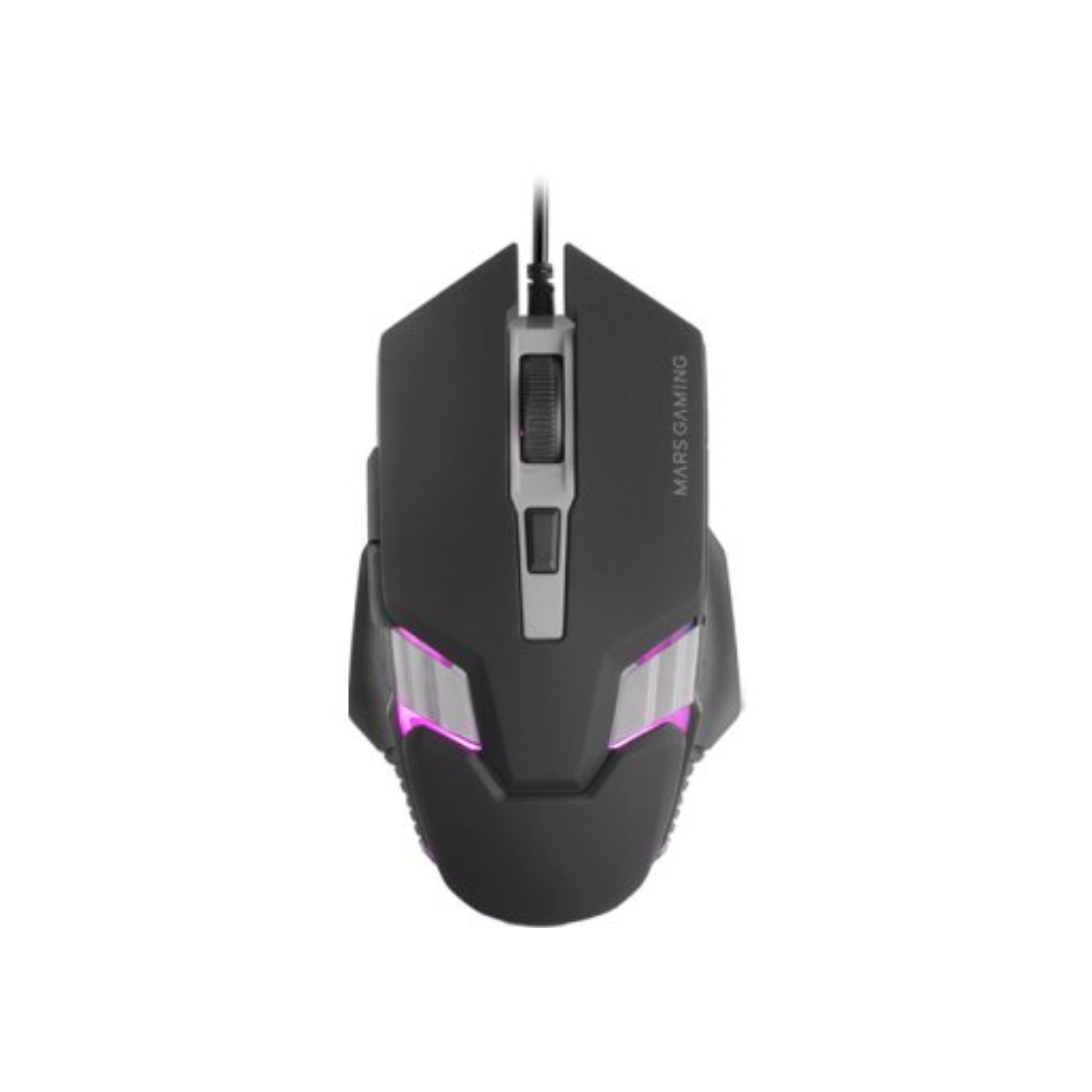Mouse Mars Gaming MM024 RGB 4000 DPI 6 Botones Mecánicos Negro