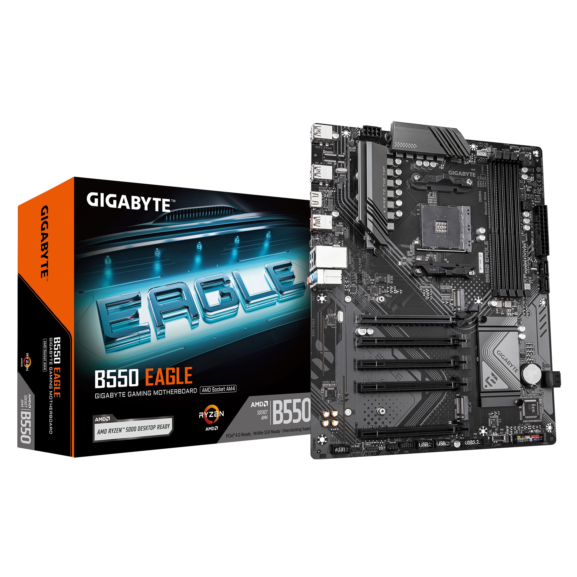 Placa Base AMD AM4 GIGABYTE B550 EAGLE DDR4 M2 SATA3 ATX
