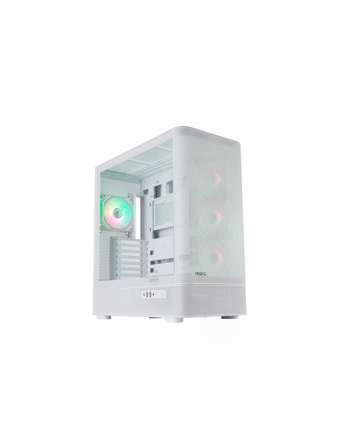 Caja ATX Abysm Danube Sava H500 II Air blanca con USB-C y soporte GPU 400mm