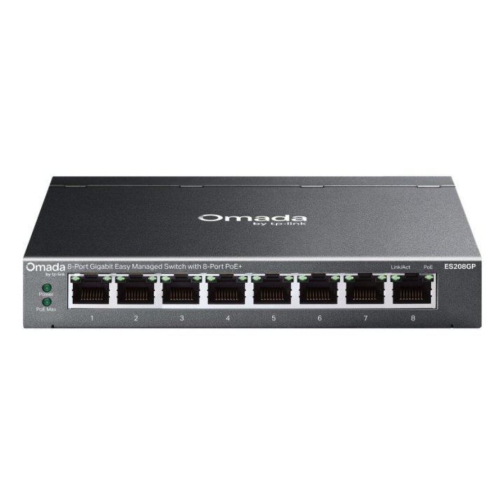 TP-Link ES208GP Switch 8xGbE PoE+ Acero Desktop