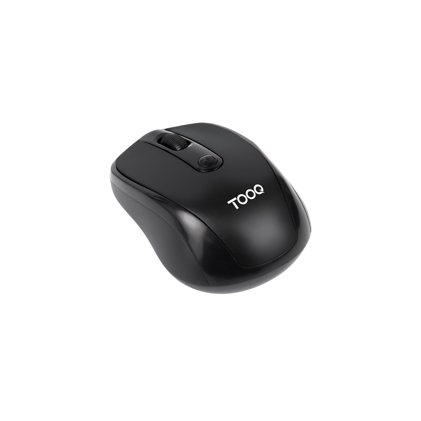 MOUSE TOOQ WIRELESS TQMW-1103-B SENSOR OPTICO 1600 DPI 4 BOTONES NEGRO 2X AAA