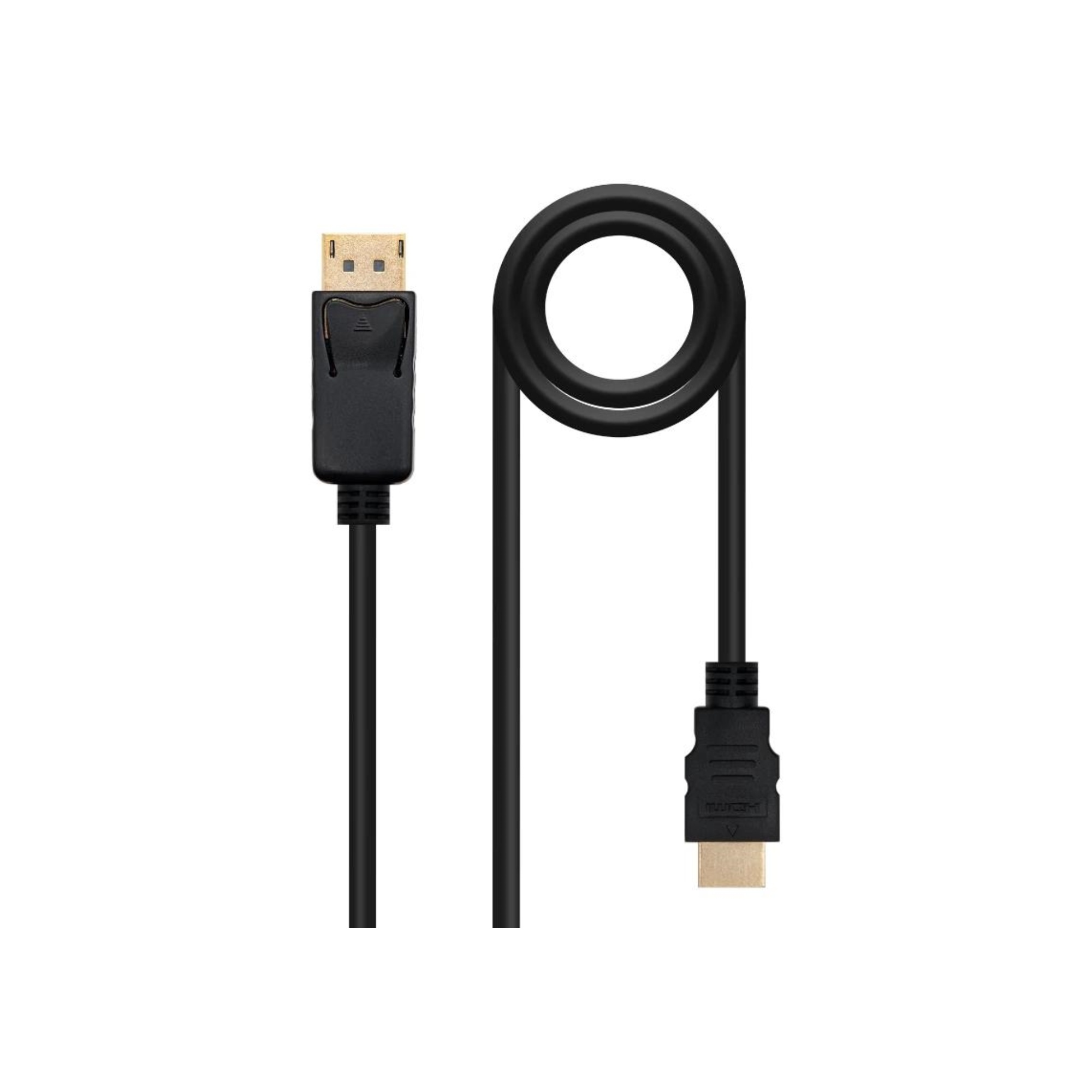 Nanocable Cable Conversor DP a HDMI Negro 10m