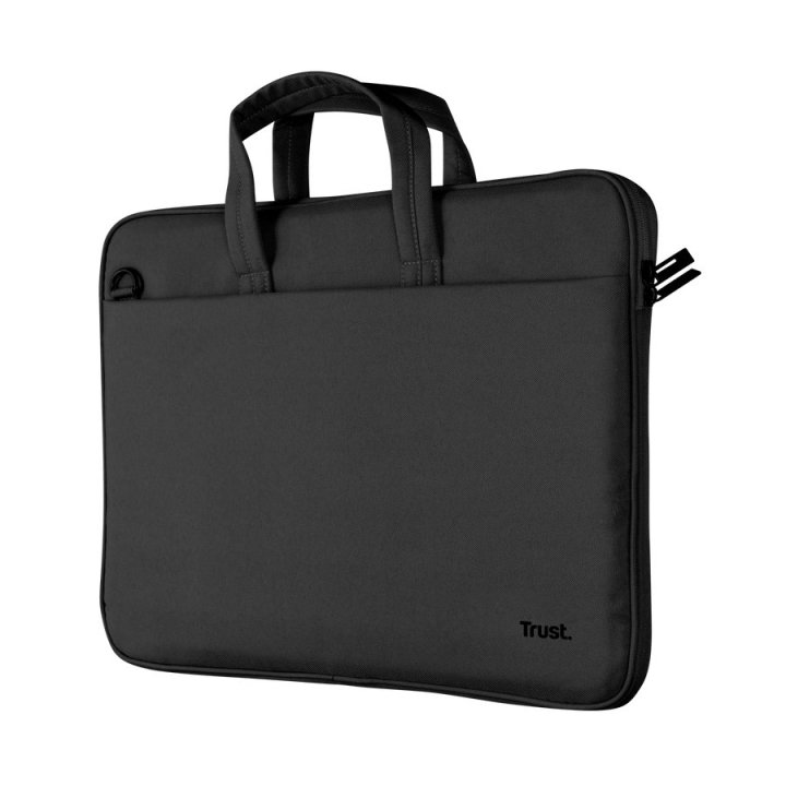 MALETIN DE PORTATIL 14" TRUST BOLOGNA SLIM ECO COMPARTIMENTO ACOLCHADO NEGRO