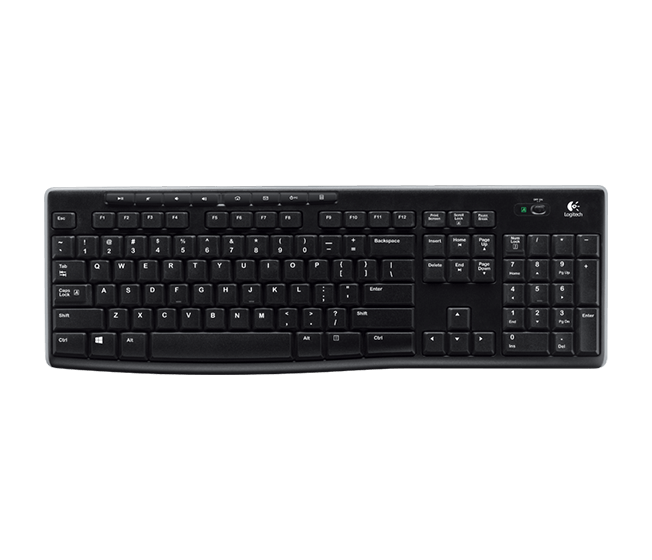 LOGITECH WIRELESS KEYBOARD K270 USB RETAIL