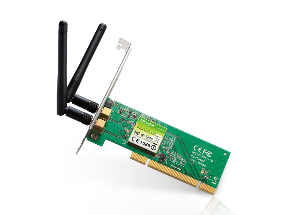 TARJETA PCI WIRELESS TP-LINK 300MBPS+ 2 ANTENAS 2DBI