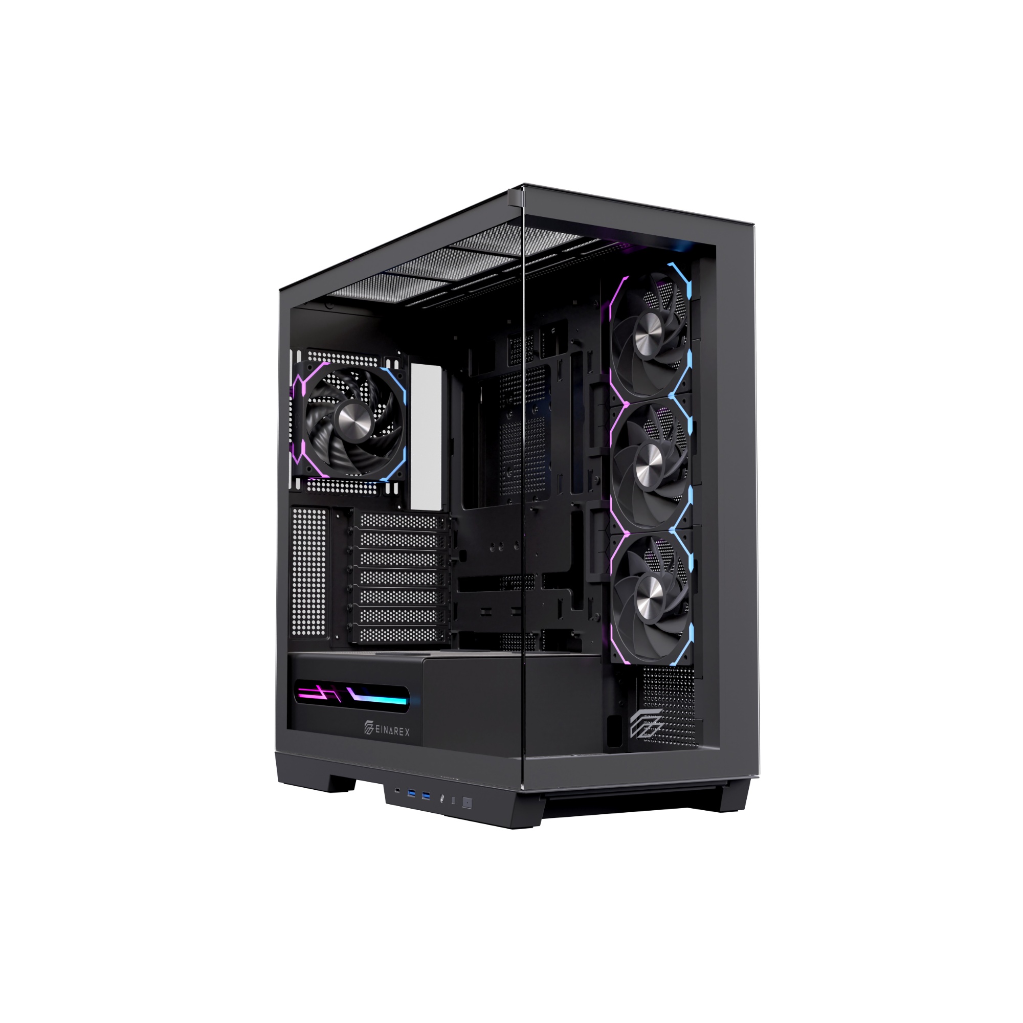 CAJA ATX SEMITORRE EINAREX Z1K RGB C-TEMPLADO NEGRA EXCS-ZE-10KR-B