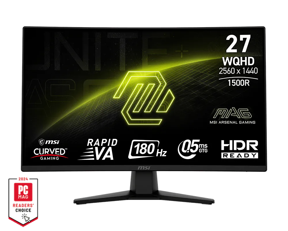 MSI MAG274CQF Monitor 27" WQHD 180hz curvo