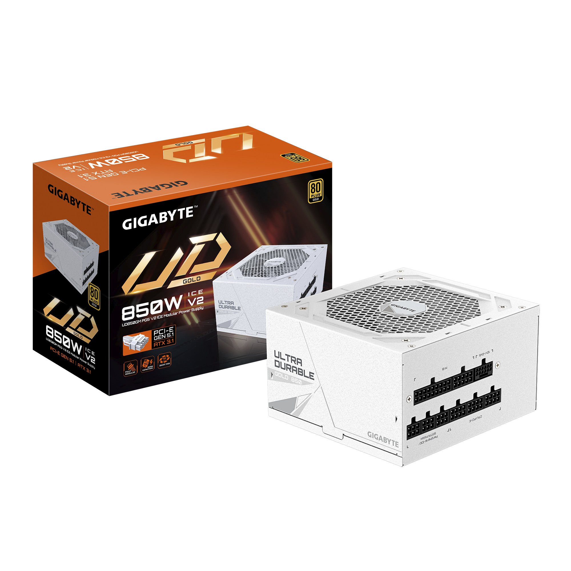 FUENTE ALIMENTACION ATX 850W GIGABYTE 80+ GOLD MODULAR ATX 3.0 WH GP-UD850GMPG5